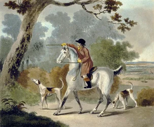 Push Him Tom Boy, fra The Pytchley Hunt, indgraveret af F. Jukes (1745-1812)