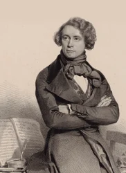 Portræt af cellisten og komponisten Adrien-François Servais 1807-1866, 1838.