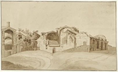 Udsigt over Diocletians bade i Rom