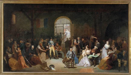Appellen af de sidste terrorofre i Saint Lazarus fængsel i juli 1795 Maleri af Charles Louis Muller (1815-1892) 1795 Søn. 5,05 x 8,90 m
