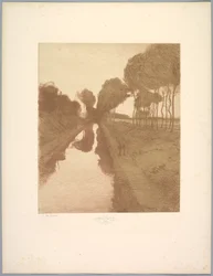 Suite af Landskaber: Landskab, Plade 3, Note, Bat, 1892-1893.
