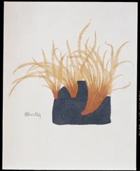 Fathered hat - "La Mode en 1912" af Marcelle Demay, illustration af Charles Martin (1884-1934)