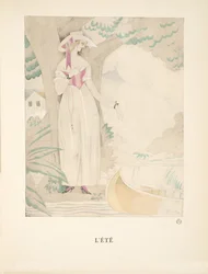 Lété, fra en samling af modeplader, 1922 (pochoir-tryk)