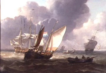 Hollandske tremestere og lille håndværk i en dønning