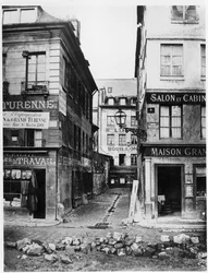 Paris 4 rue de Breteuil, udsigt taget fra rue Reaumur mod rue Vaucanson, 1858-78