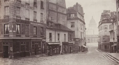Rue du Haut-Pave Pantheon i afstand, 1865-69.