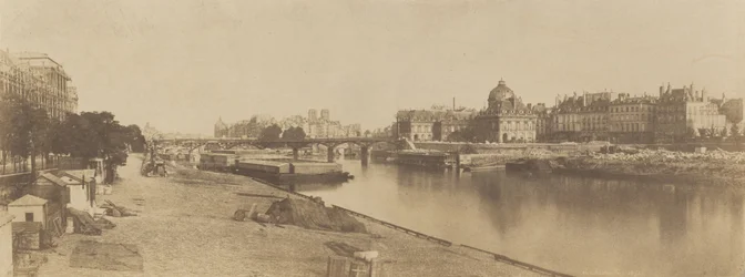 Seinen fra Pont du Carrousel ser mod Notre Dame, 1853.