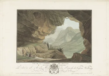 Udsigt over et landskab fra Dragens Cave Vue de la Caverne du Dragon i Canton d