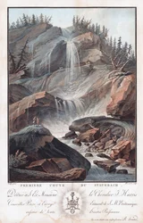 Premiere Chute Du Staubbach, sent
18.-begyndelsen af 19. århundrede (Ætsning og akvatinte)