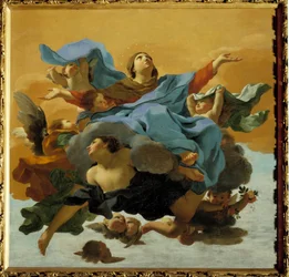 The Assumption of the Virgin Maleri af Charles Mellin (1597-1649) Privat samling fra det 17. århundrede