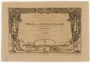 Omslag til en rejse til New Zealand (1842-46)
