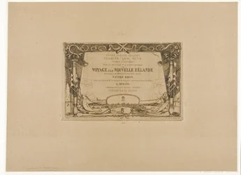 Omslag til en rejse til New Zealand (1842-46)