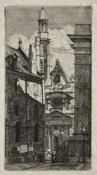 Ætsninger af Paris: St. Stephen af Bjergets kirke