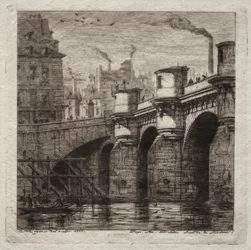 Etchings of Paris: The New Bridge, 1853.