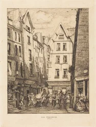 Rue Pirouette ved markedshallerne, Paris