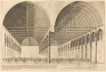 Salle des Pas-Perdus i det tidligere Palais-de-Justice, Paris (Forkammeret til Justitspaladset, Paris)
