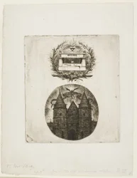 Molières grav, Père-Lachaise-kirkegården, Paris og den gamle port til Palais de Justice, Paris