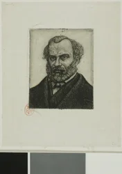 Portræt af Armand Guéraud fra Nantes, trykker og litterat