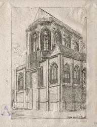 Apsis af St. Martin-sur-Renelle-kirken, 1860.