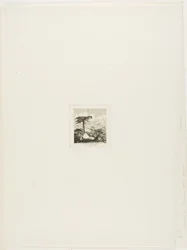 Den gamle soldats stråtækte hytte, Akaroa, 1845
