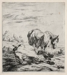 De to heste, 1850.