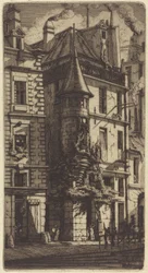 Tårntårn i Rue de la Tixéranderie, Paris (Hus med et tårn, Weavers