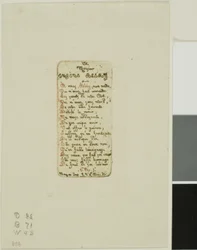 Vers dedikeret til Eugène Bléry, nr. 1
