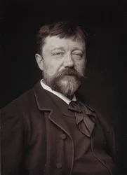 Kunstnerisk og biografisk Album, 5. Aar, Salon 1885; portræt af den franske maler Casimir Destrem