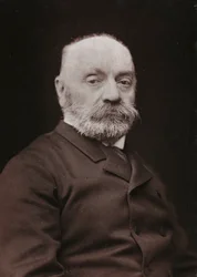 Kunstnerisk og biografisk Album, 6. Aar, Salon 1885; portræt af den franske maler Boulanger Gustave Rodolphe (1824-1888)