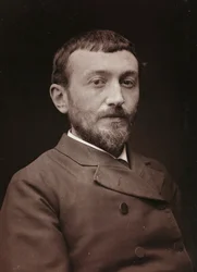 Kunstnerisk og biografisk Album, 6. Aar, Salon 1885; portræt af maleren Alfred Henry Bramtot