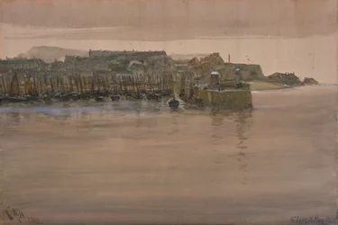 St Ives, juledag, 1908 (wc & gouache på papir)
