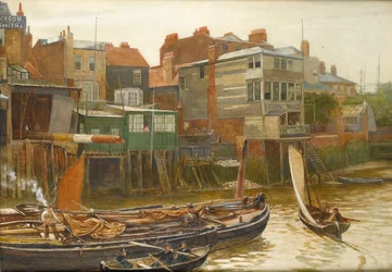 Themsen ved Cold Harbour, Blackwall, 1896