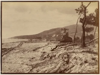 Stranden ved Golfe-Juan mod Cap de la Croisette