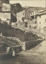 En gade i Grasse, 1852.