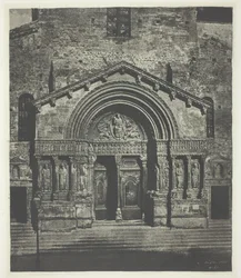 Arles: The West Porch of Saint-Trophime, 21. oktober 1854, trykt 1982.