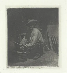 Knælende murer, februar-marts 1854, trykt 1982.