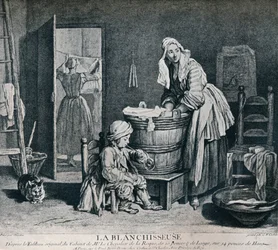 La Blanchisseuse, 1700-tallet, 1916