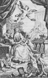 Portræt af Madame de Pompadour, ca. 1745.