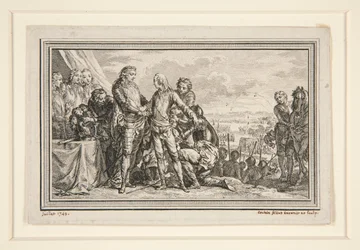 Le Roi arme le Dauphin a Fontenoy (Kongen bevæbner Dauphinen ved Fontenoy)
