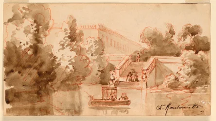 Imaginær udsigt over slottet Vaux-le-Vicomte