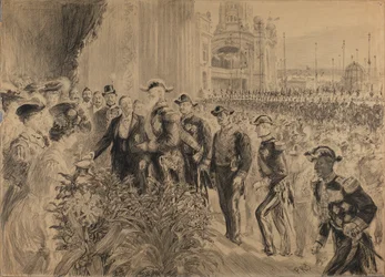 Indvielsen af den internationale udstilling i Liège i 1905