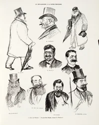 The Panama Affair - In the land of checks, skitse af Renouard, fra Histoire de la Troisieme Republique, Vol. I, Politisk Historie, udg. 1933