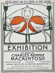 Plakat: The Scottish Musical Review, 1953 reproduktion efter original fra 1896 (farvelitografi)
