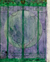 The Tree of Personal Effort, af Charles Rennie Mackintosh (1868-1928), blyant og akvarel på papir, 32x25 cm