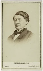 Portræt af Laborde Léon, diplomat, arkæolog og kurator ved Louvre, ca. 1860-90 (foto)