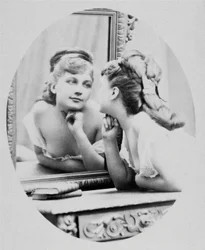 Portræt af skuespillerinden Henriette Victoire Drouard (1851-1923).