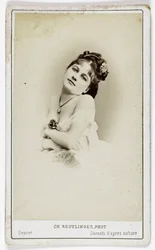 Portræt af skuespillerinden Henriette Victoire Drouard (1851-1923).