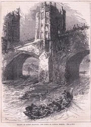 Dronning Eleanors flugt: scene ved London Bridge AD 1263