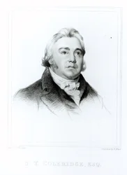 Portræt af Samuel Taylor Coleridge (1772-1834) indgraveret af Henry Meyer (1782-1847)
