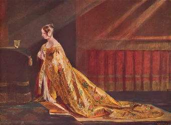 Dronning Victoria i kroningsdragt, 1838 1906